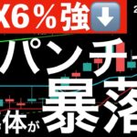 【SOX6％強下落】ダブルパンチで半導体株が暴落！日本株は？