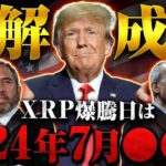 【リップル(XRP)】リップル社のCEOが語る、和解成立日は7月◯◯日で確定か！？XRPが爆騰するXデーとは…【仮想通貨】【BTC】【SHIB】【SOL】