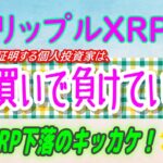 【 リップル（XRP）】まだ恐怖が足らない⁉購入のタイミングとは！【仮想通貨】リップルXRP下落のキッカケはクジラ？
