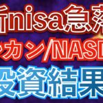 【新nisa投資結果】株価下落と注意点について(オルカン＋NASDAQ100）
