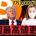 ビットコイン爆上げ確定？超超超重要な１週間！トランプ氏の発言が仮想通貨相場を揺るがす！！！