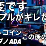 リップルがキレましたw ビットコインとカルダノADA爆上げ