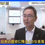「日本の歴史に残る急落」日経平均2200円超の暴落にNISAで投資する人は？ 今後の株価はどうなる？背景にアメリカ経済への不安感【news23】｜TBS NEWS DIG