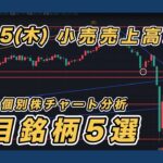 【8/15 指数＆個別株チャート分析】 三菱重工業・CHORDIA・ソシオネクスト・三井住友FG・三菱UFJ