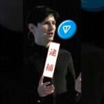 テレグラム創業者逮捕！$TON、約20%急落…#ビットコイン #仮想通貨 #米国株