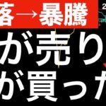 【暴落から暴騰の週】誰が売って誰が買ったのか？