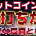 ビットコイン底打ちか？この価格帯を抜ければ一気に悲観的なトレンドとなる。