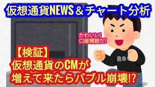 検証【仮想通貨販売所のTVコマーシャルが増えたらバブル崩壊？！】本日の相場分析は「BTC・RENDER・TON・SUI・KAS・他アルトコイン10種」2024/9/6