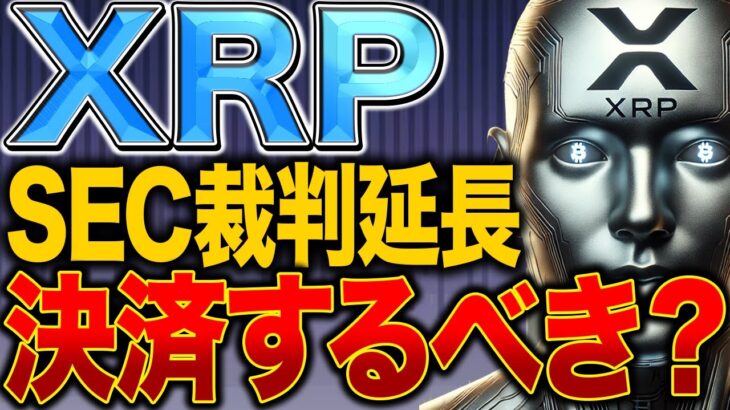 【XRP(リップル)】もう決済するべきなのか。SEC裁判の延長。決裁の判断は確認してから判断してください！【仮想通貨】【ビットコイン】