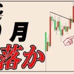 ９月も暴落？！ビットコインの週足と月足がネガティブに確定する可能性が濃厚