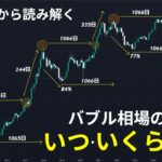【永久保存版】チャートから読み解くビットコイン | 今回のバブル相場の天井が”いつ・いくら”になるのかを徹底解説！【価格予想】【仮想通貨】