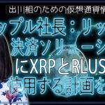 ［20241016］リップル社長：リップル決済ソリューションに、XRPとRLUSDを使用する計画を確認【仮想通貨・暗号資産】