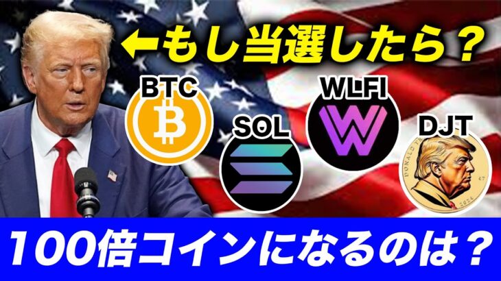 【仮想通貨】トランプ当選で『◎◎倍』になるコインを紹介【BTC(ビットコイン)】【大統領選挙】