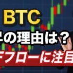 【ビットコイン分析】BTCのETFフローは驚きの金額｜高値圏で警戒しながら上昇目線