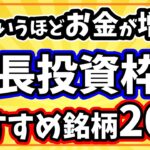 NISA成長投資枠の理想的な使い方とおすすめ銘柄20選