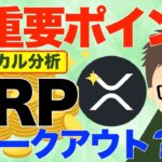 最重要ポイント！リップル（XRP）テクニカル分析！ブレークアウトしているのか？