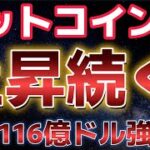 ビットコイン上昇は続くのか！？建玉が１１６億ドルへと増加！！