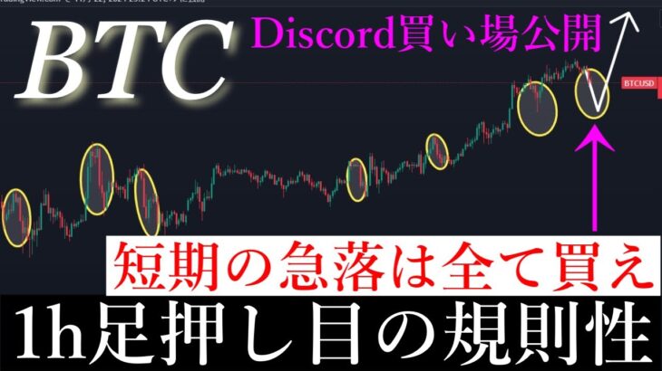 11/22📈「1h足最強ロングポイント。過去6度繰り返されている押し目買いの規則性を解説します」ビットコイン分析