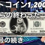 ビットコイン1,200万を付けて終わった