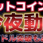 ビットコイン今夜大きく動きます。CPIで大幅鈍化していれば１０万ドルに駆け上がる！？