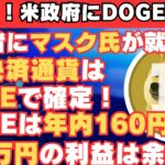 【超緊急速報！DOGEがヤバい！】アメリカ政府がDOGE省を作り、イーロンマスク氏が責任者に任命！Xの決済通貨もDOGE確定！？【仮想通貨】【BTC】【ビットコイン】【SHIB】【リップル】【XRP】