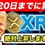 【速報】XRP(リップル)爆上げ間近！”1月20日まで”に仕込むべき『銘柄３選』【仮想通貨】