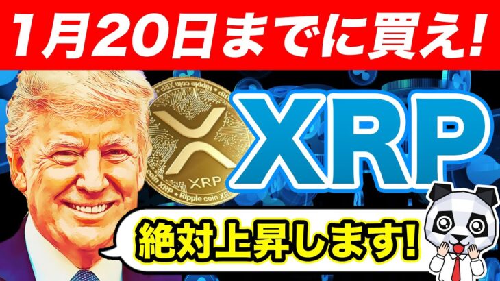 【速報】XRP(リップル)爆上げ間近！”1月20日まで”に仕込むべき『銘柄３選』【仮想通貨】