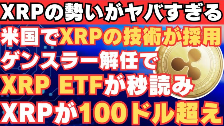 【XRPは世界を変える】アメリカの金融技術にXRPの技術が採用される！XRP現物ETFまで秒読み！【仮想通貨】【BTC】【ビットコイン】【SHIB】【リップル】【XRP】