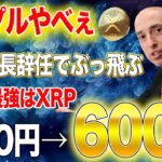 リップルやべぇ【激アツXデーは近い】XRP最強説！SEC議長辞任でぶっ飛ぶ！過去最高値を更新し150円→600円へ