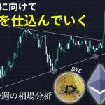 調整終了に向けてロングを仕込んでいく | ビットコイン・イーサリアム・ソラナの今週の相場分析とトレード戦略【12/8～12/15】【仮想通貨】