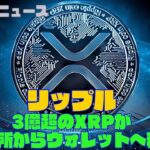 リップル、3億超のXRPが取引所からウォレットへ移動｜クリプトニュース