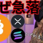 仮想通貨全体なぜ急落、また上げれる？【暗号通貨 暗号資産 ビットコイン BTC ETH SOL XRP TRX SUI UNI 他】