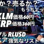 買うか？売るか？XRPの価格360円　XLMの価格60円　　リップルRLUSD取引ペアにソラナあり　ビットコインは