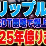 【リップル(XRP)】USDTが崩壊で全員が億り人に！仮想通貨で簡単に稼げるラストチャンスは2025年！【テザー】