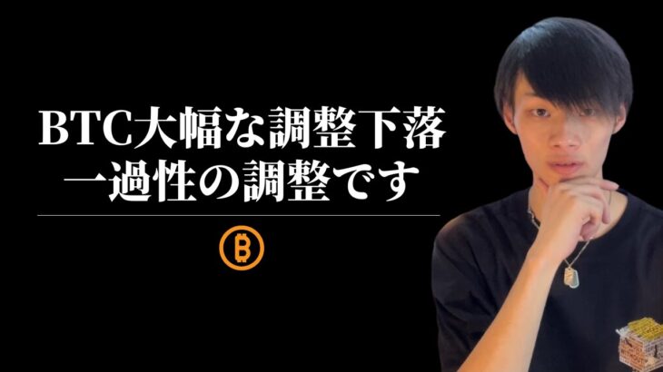 【仮想通貨の続落がとまらん】　ただ大丈夫。一過性の調整です　【仮想通貨・ビットコイン相場分析】