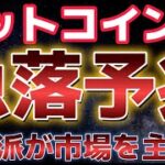 ビットコイン更なる急落の予兆か？？弱気派が現在の市場を支配。