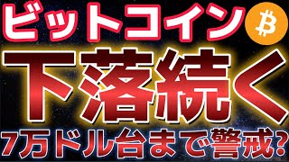 ビットコイン年末に乱高下。この下落は７万ドル台まで続く！？