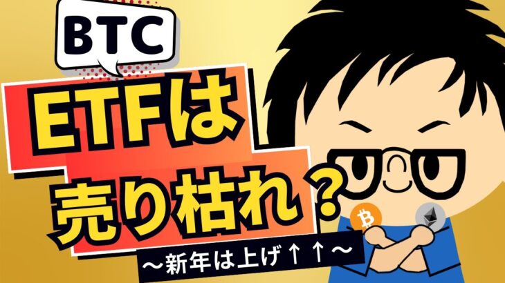 2025年1月3日｜ビットコインETFの売り枯れ？米国市況不穏の中で3日連続陽線