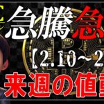 【急騰急落必至】ビットコインのCPIも控えた来週の値動き【2.10～2.16】