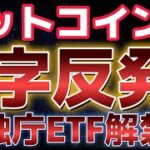 ビットコイン週明けV字反発強い！？金融庁がETF解禁に向けて動き出す！？