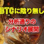 ビットコインに陰り無し、分析通りのシナリオ展開
