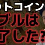 ビットコインバブルは終了したのか？？強気の材料が将来を期待させてる！！