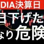【エヌビディア決算日】今日下げたらかなり危険な日経平均株価！