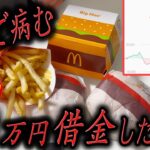 借金してビットコインに投資した資産が大幅に下落しストレスがやばいので深夜にマクドナルドを爆食いしたら涙が出た…