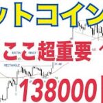 【ビットコイン】超重要ライン⚫️⚫️ドル！？138000ドルまで上昇の可能性！？