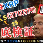 【徹底検証】トランプ再選後の衝撃！リップルが1万8000ドルになる可能性【XRP】【仮想通貨】