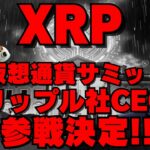 【緊急速報】リップル社CEO、ホワイトハウス仮想通貨サミット参加でXRP価格が20ドル超え？！