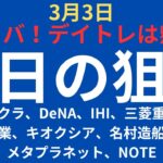【注目銘柄】チャートで見る明日の狙い｜フジクラ、ディー・エヌ・エー、IHI、三菱重工業、川崎重工業、キオクシア、名村造船、カバー、メタプラネット、NOTE