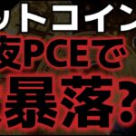 ビットコイン今夜PCEで大暴落の可能性あり？？7万ドルへのセリングクライマックスへ。