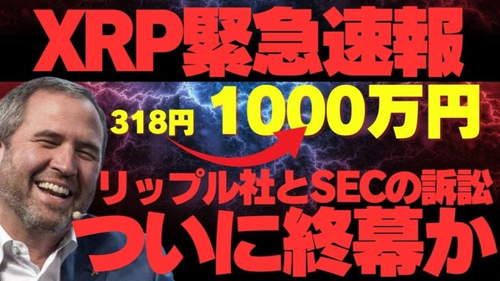 【終幕】 リップル社とSECの訴訟が終わりに近づいているとの情報が入ったぞ！318円→1000万円【XRP】